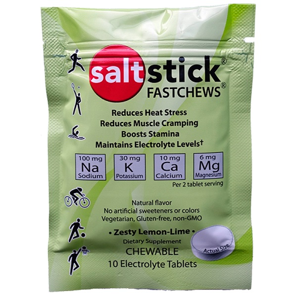Жевательные солевые таб.FASTCHEWS, 10 таб. лимон